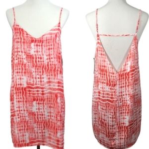 Party Slip Dress Size Large Plunging Back Design Lab Lord and Taylor Tags
